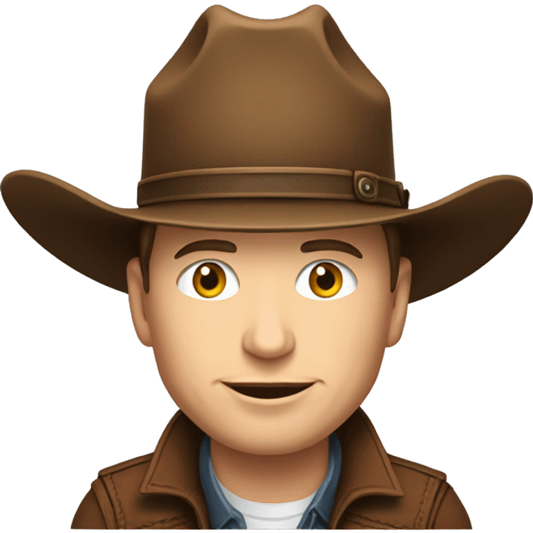 elon musk with a cowboy hat emoji