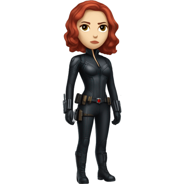 scarlett johansson as black widow entire figure emoji