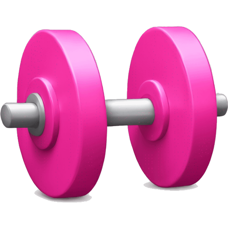 Pink weights emoji