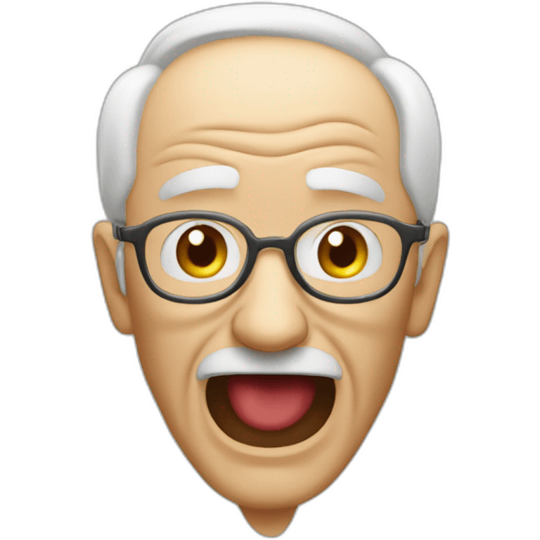 old man yells at apple vision pro emoji