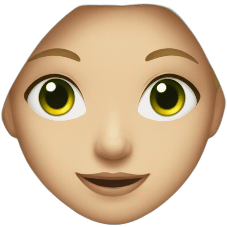 blonde girl with green eyes plays volleyball  emoji