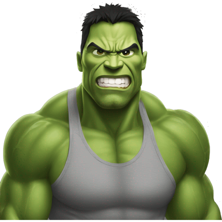 the rock become hulk emoji