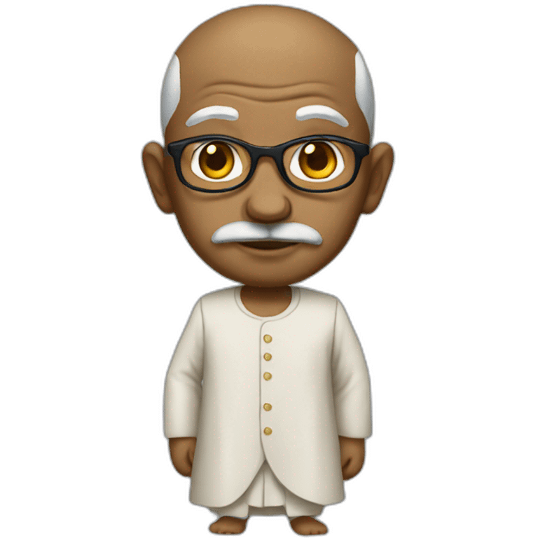 Ghandi wearing dress emoji