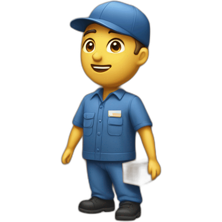 parcel delivery men emoji