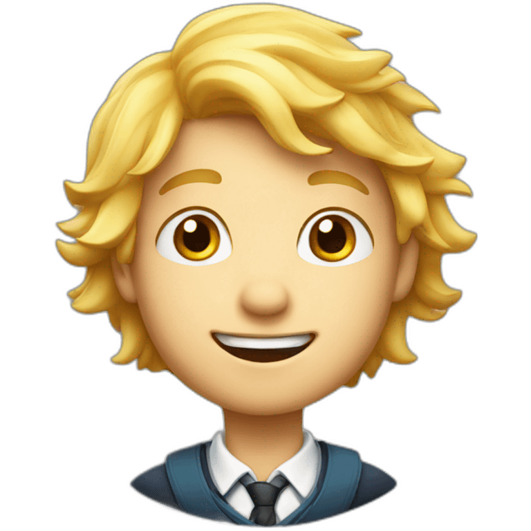 Star cartoon character schoolboy emoji