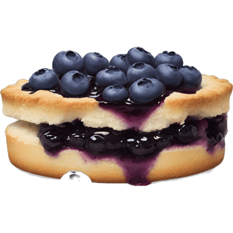 Blueberry cobbler  emoji