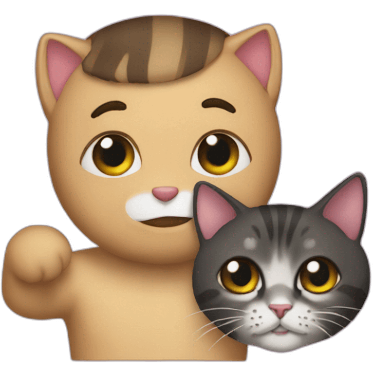 squeezie with is cat emoji