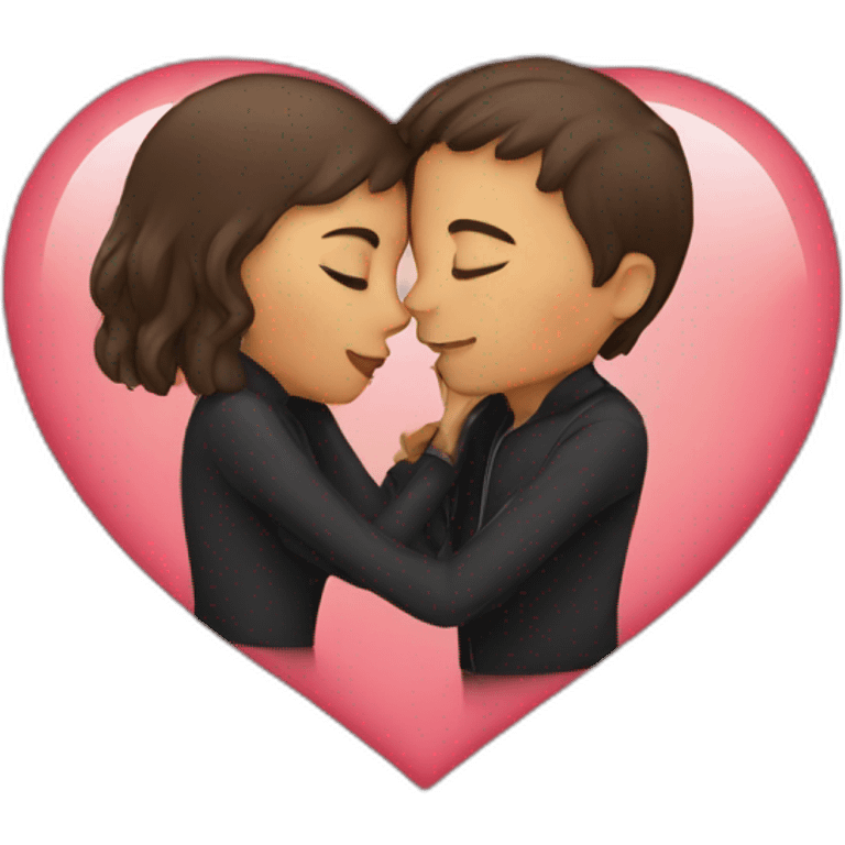 Love with kiss emoji