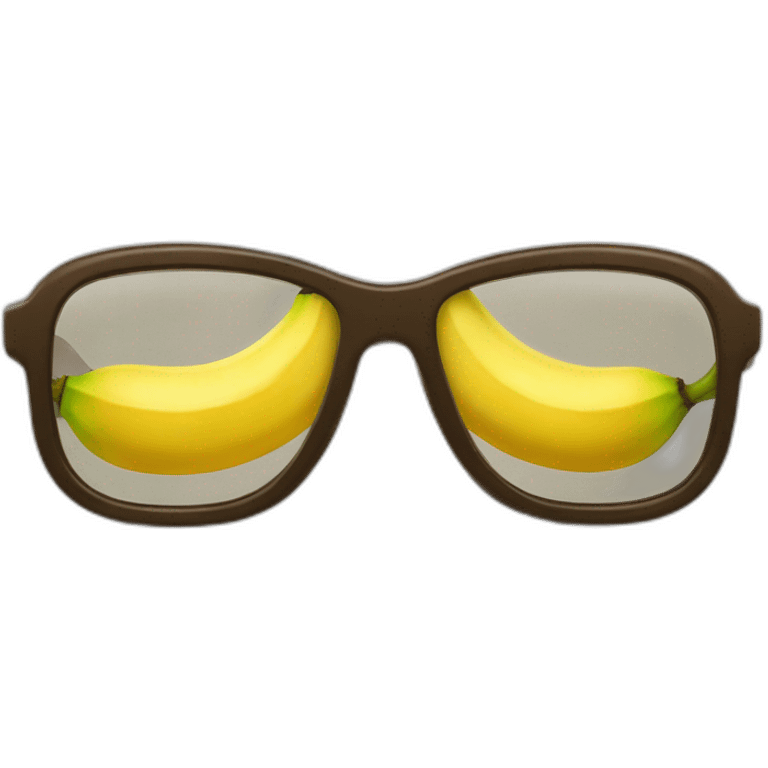 Banana glasses emoji