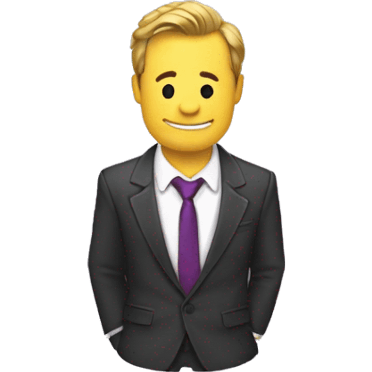 barney stinson with bro code adjusting his tie, leaning back emoji