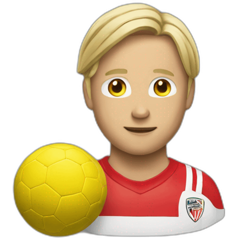 Haaland qui tape dans un ballon de foot emoji