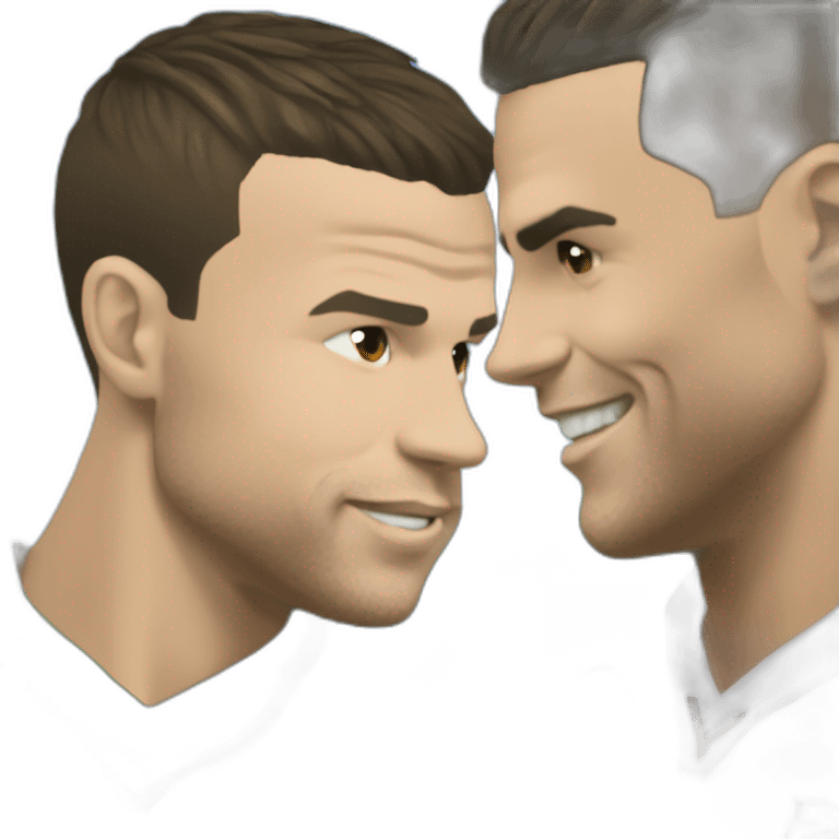 macron baise ronaldo emoji