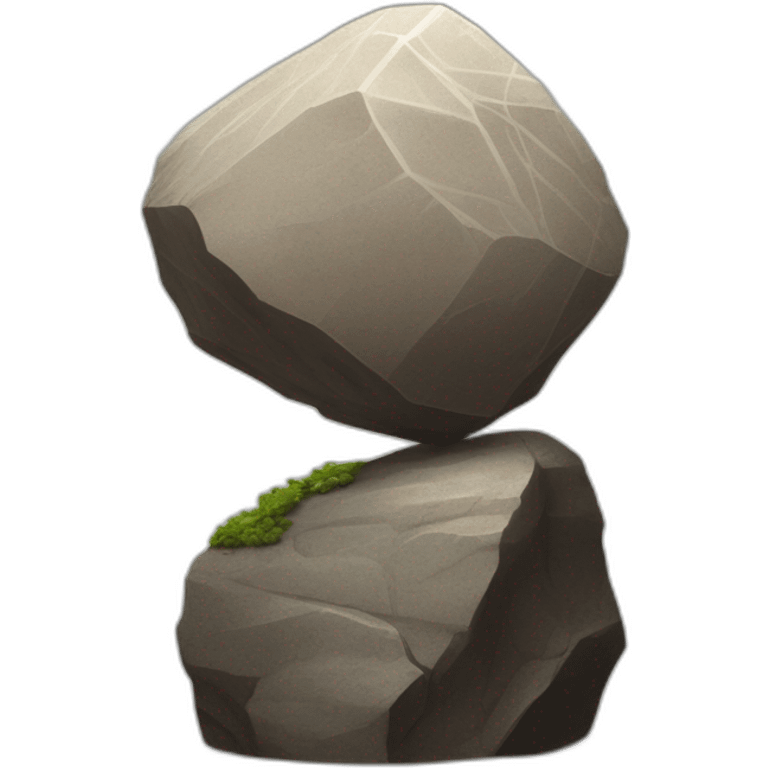 Sisyphus roll an immense boulder up a hill only for it to roll back down every time it neared the top, repeating this action for eternity emoji