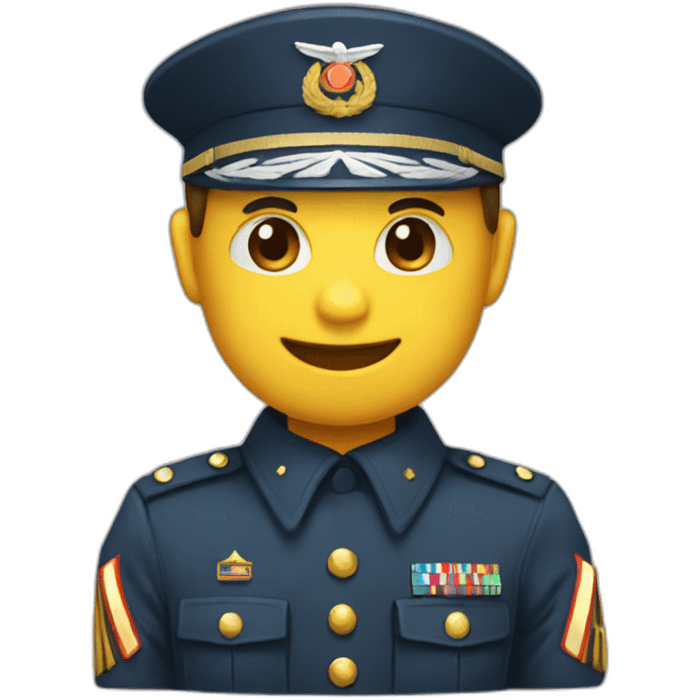 a Military cap emoji