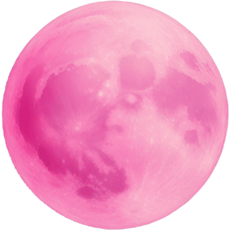 Pink moon emoji