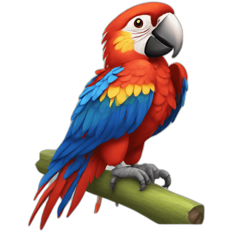 Scarlet Macaw Full Body emoji