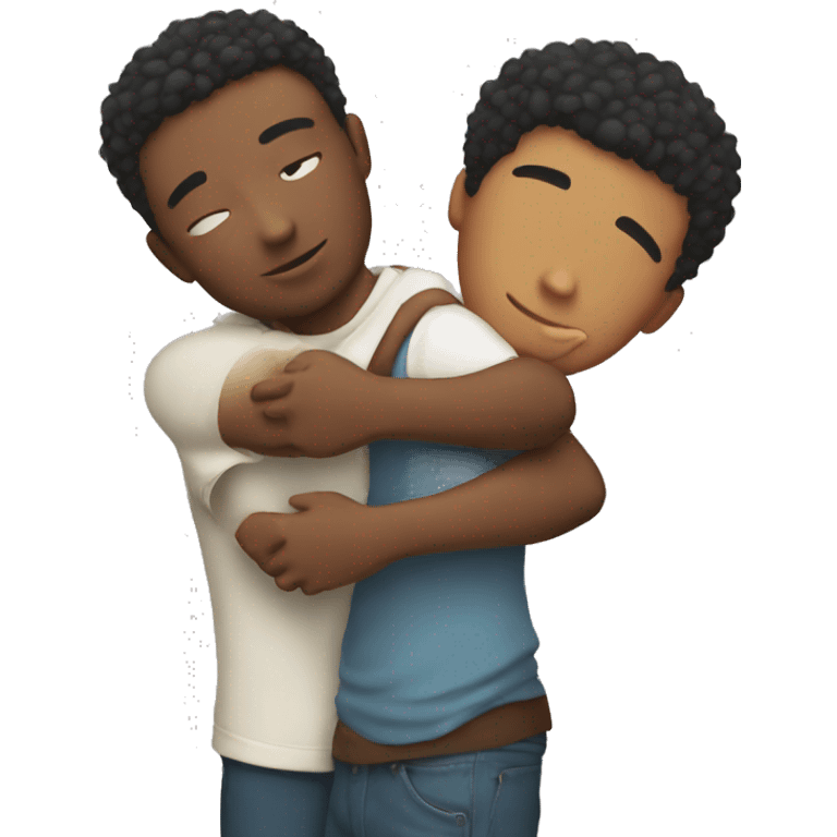 Brother hugging  emoji