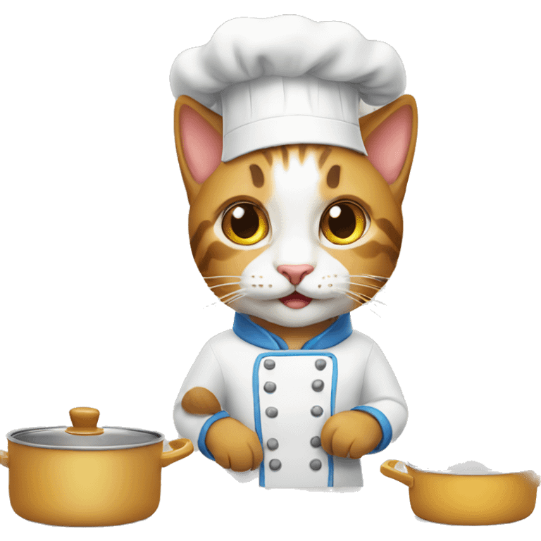 Cat cook emoji