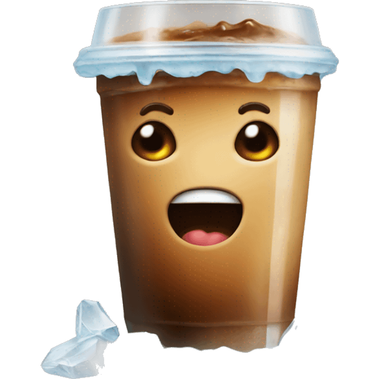 Iced coffe emoji