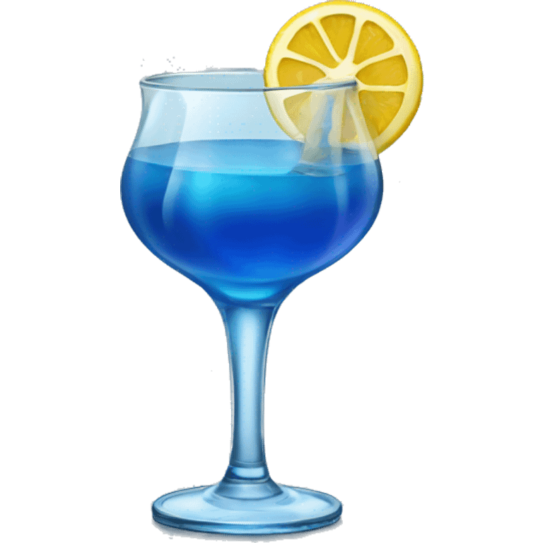 blue alcoholic cocktail
 emoji