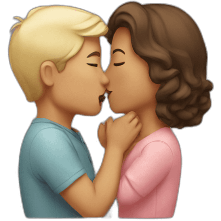 People kissing emoji