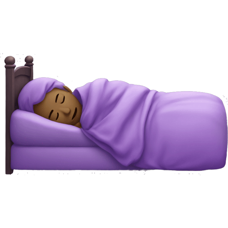 Purple Emoji Sleeping emoji