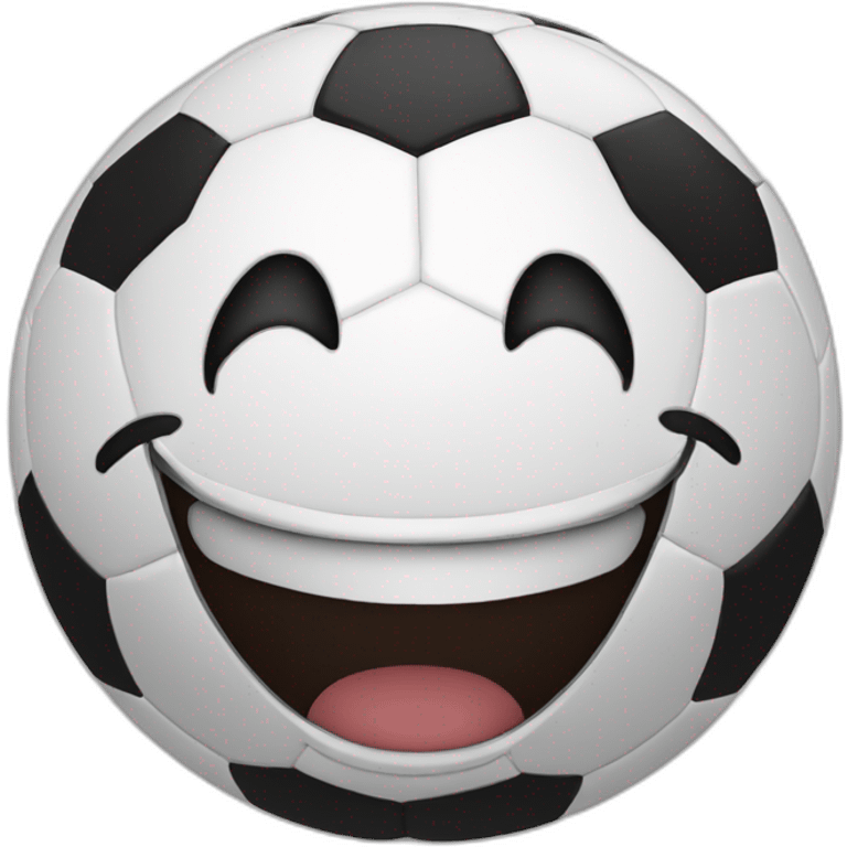 Soccerball smile emoji