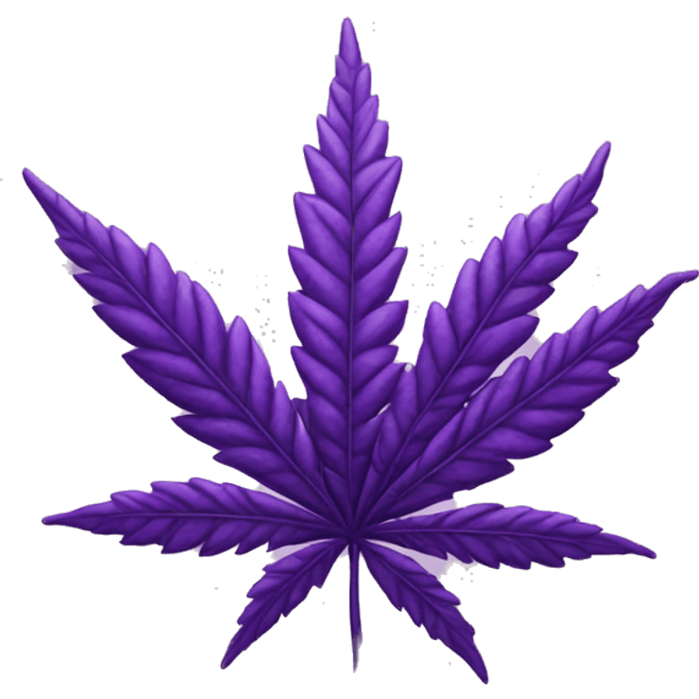 purple marijuana leaf emoji