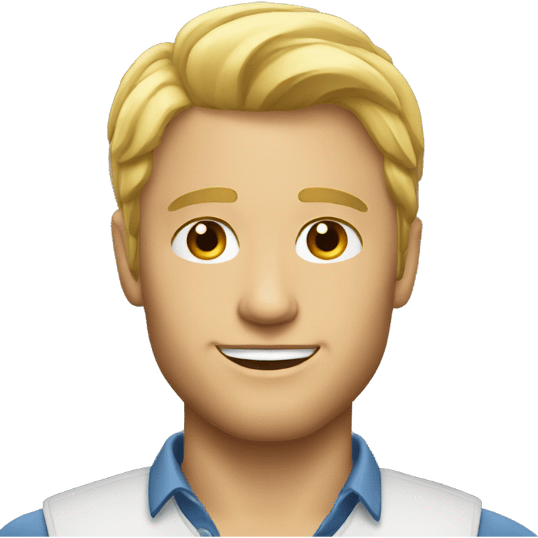 handsome blonde man emoji