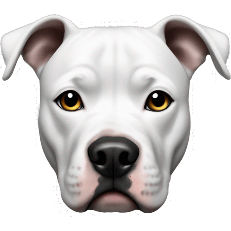 White and black pitbull emoji