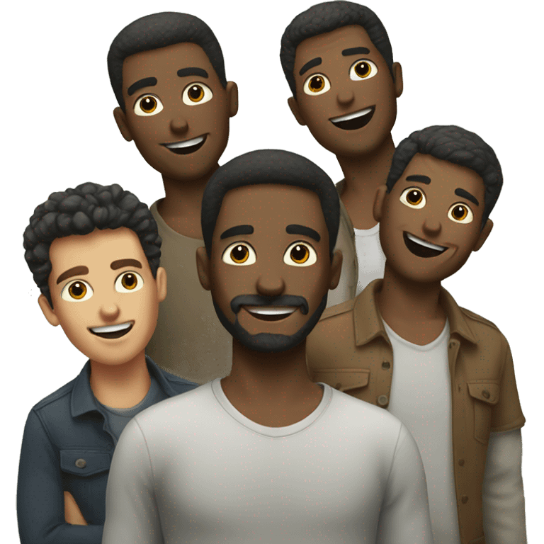 playful group of men emoji