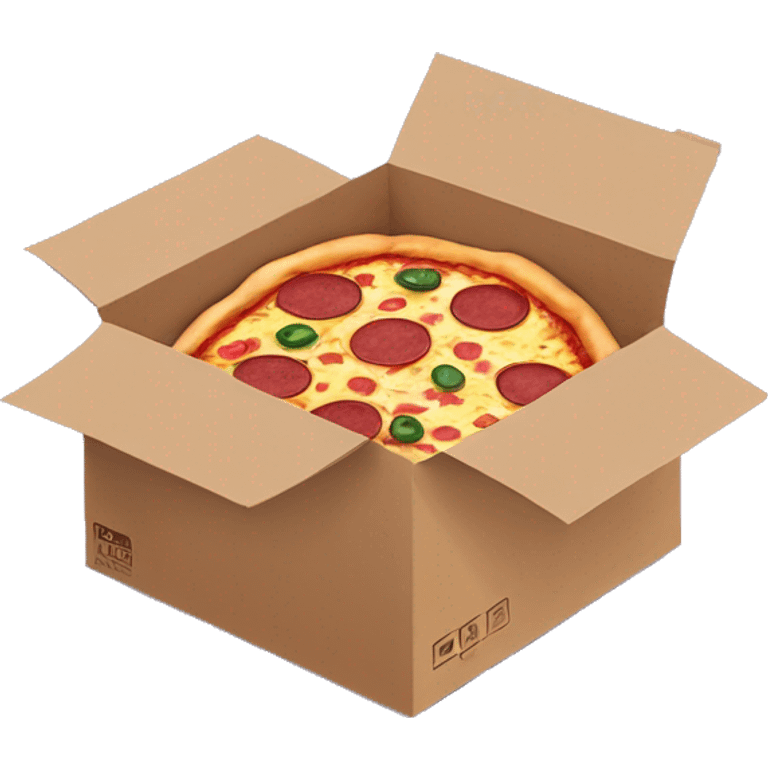 Pizza in a pizza box emoji