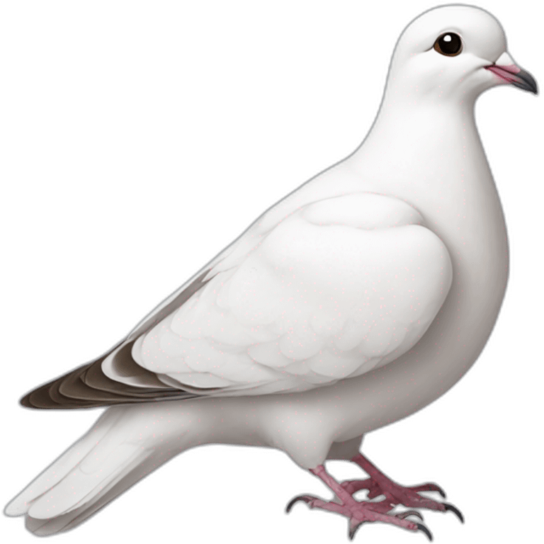 laughing white dove emoji