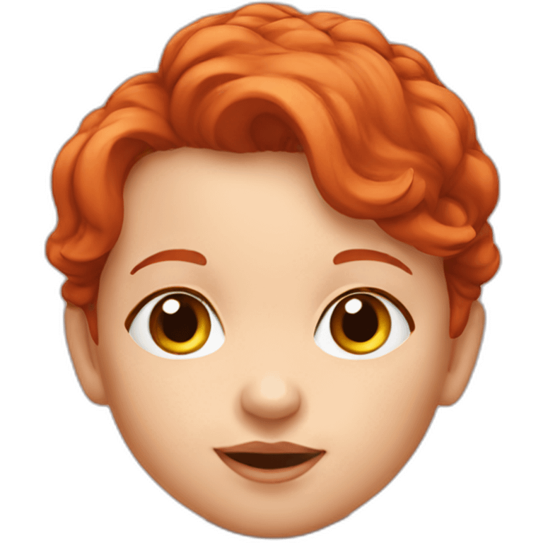 redhead infant emoji