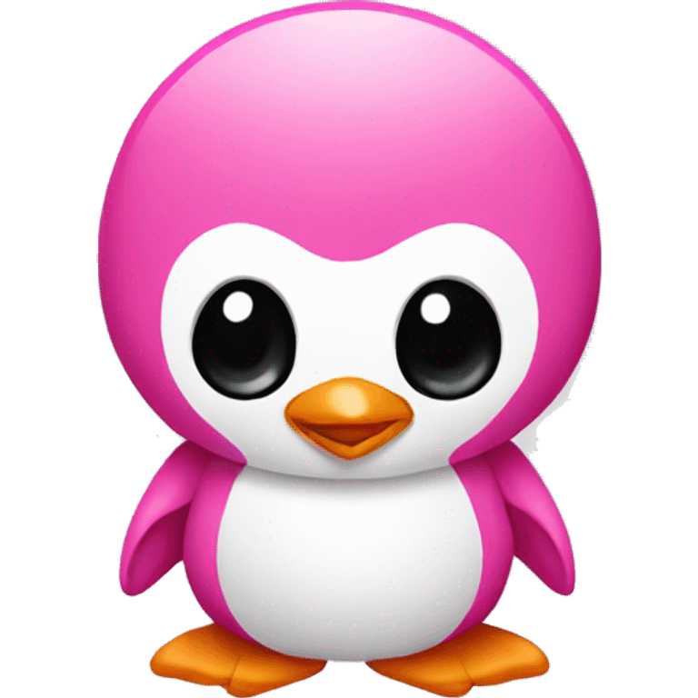 Penguin pink emoji