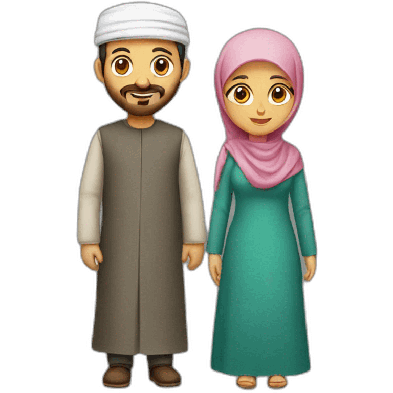 Homme et femme muslim emoji