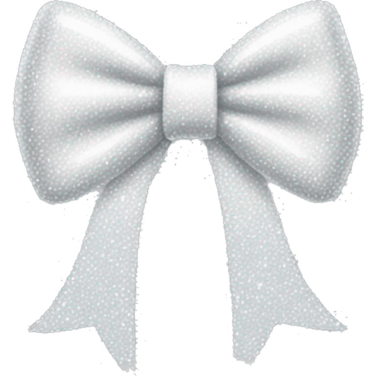 white sparkly bow emoji