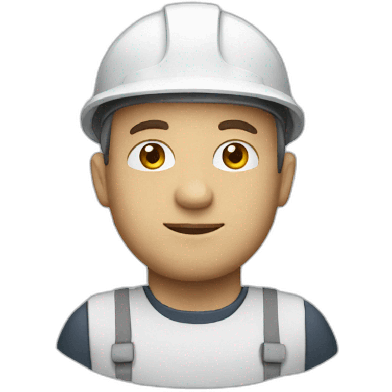 white engineer emoji