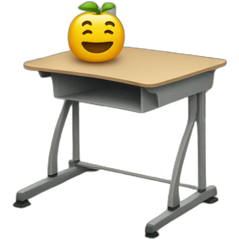 The classroom desk from the opposite angle emoji