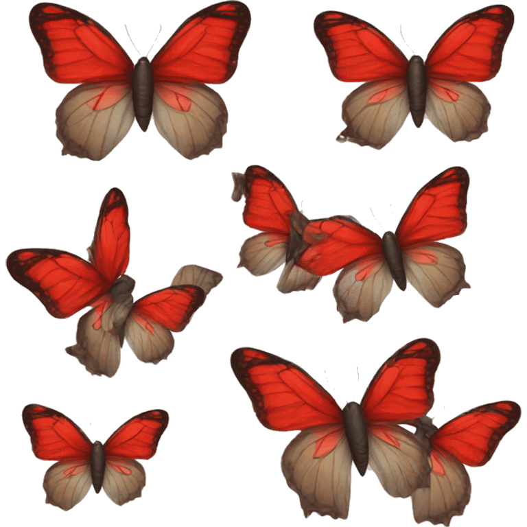 Red butterfly  emoji