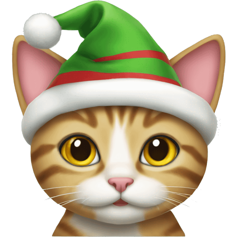 christmas kitty emoji