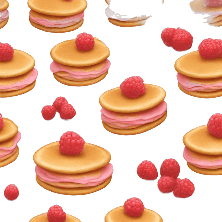 pancakes light pink berry emoji