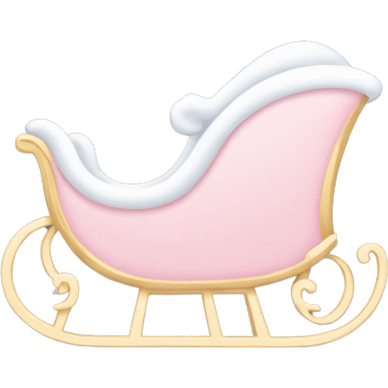 light pink sleigh emoji