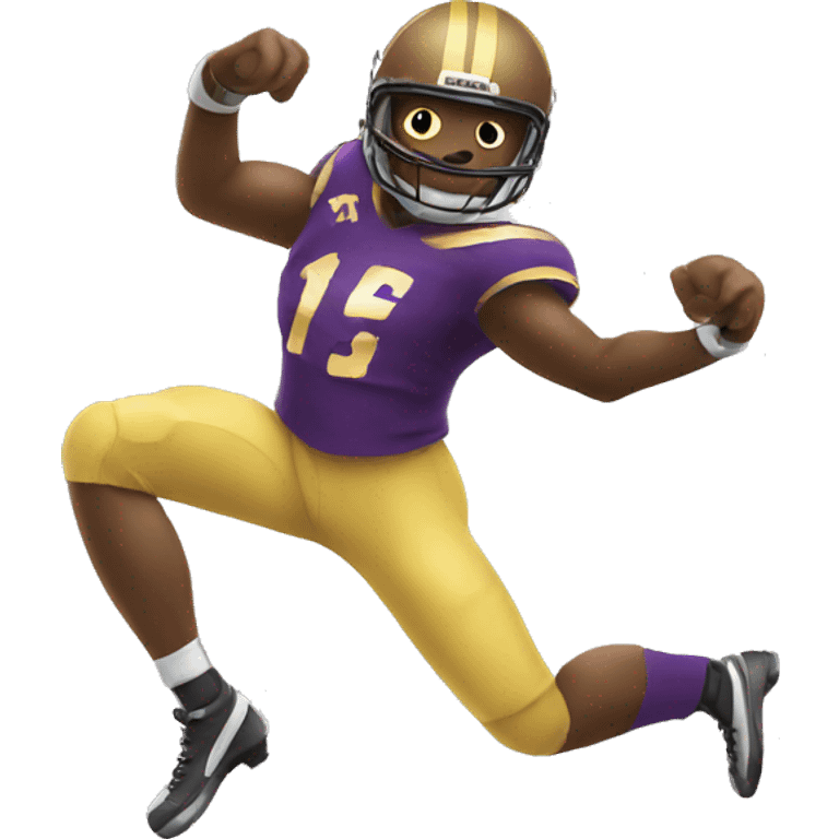 Dancing football emoji