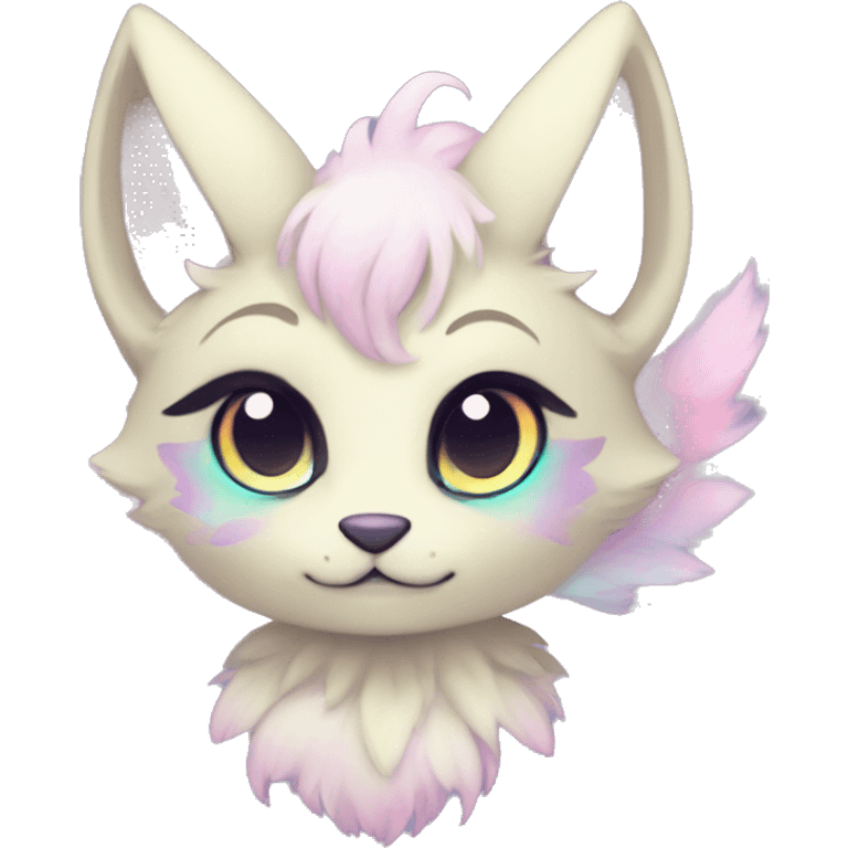 Kawaii bright fantasy ethereal anthro fursona Fakemon emoji