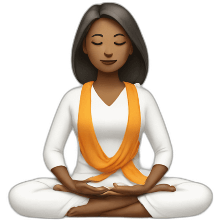 woman meditating emoji