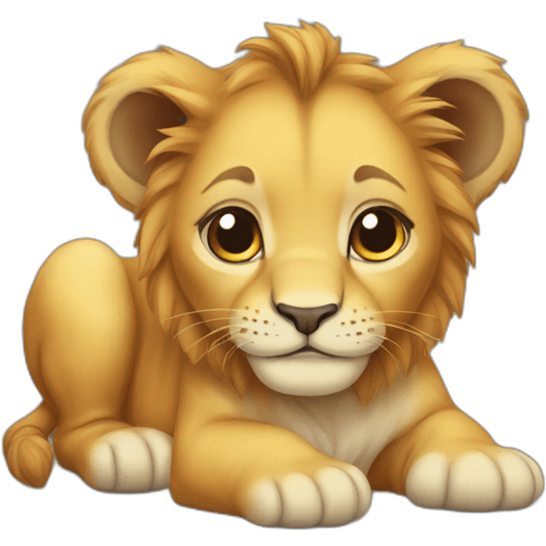 baby lion emoji