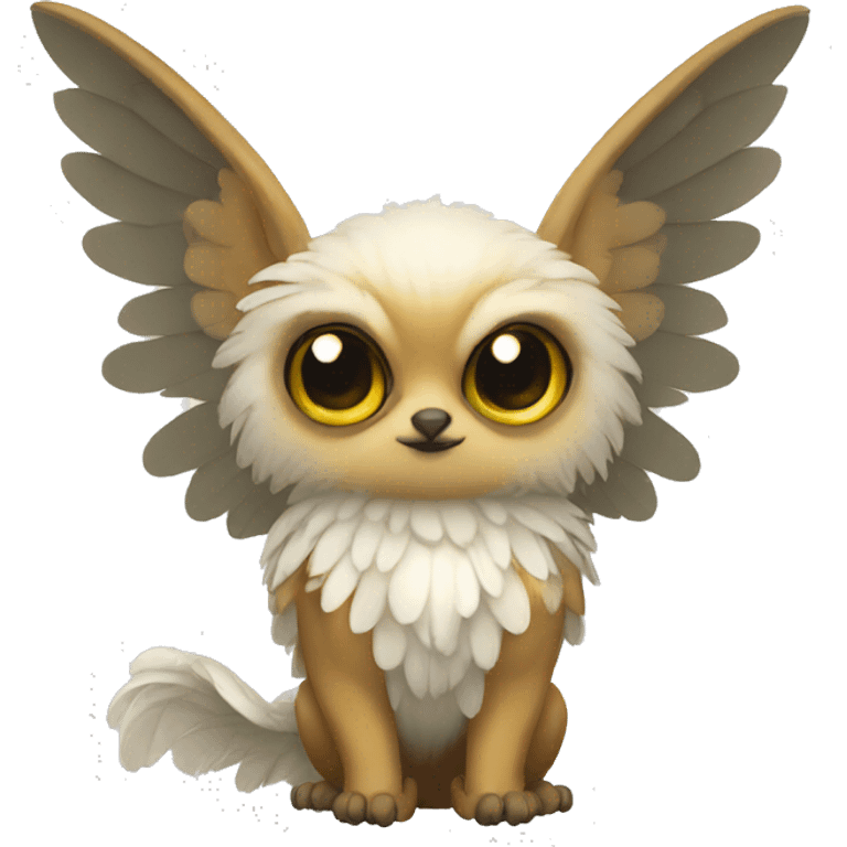 Cute cool winged animal hybrid full body  emoji