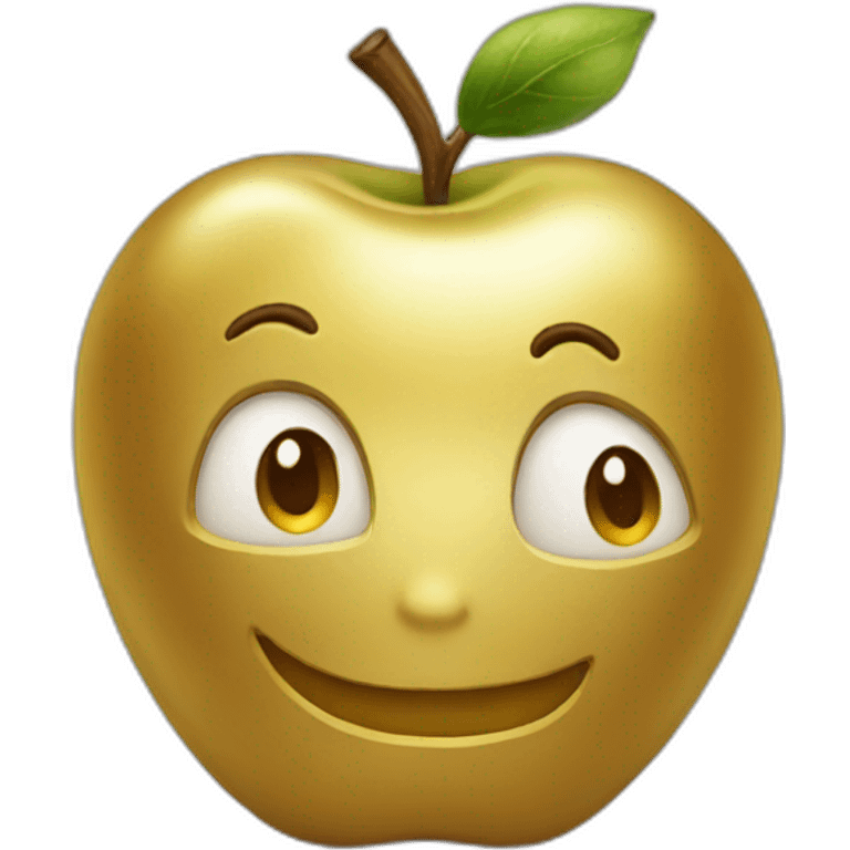 gold apple emoji