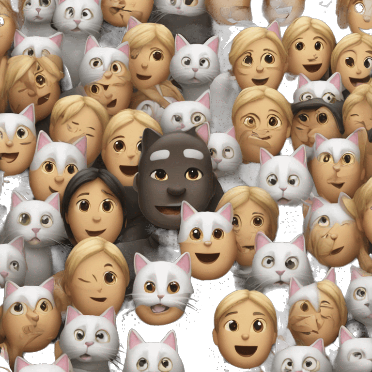 cat with people emoji